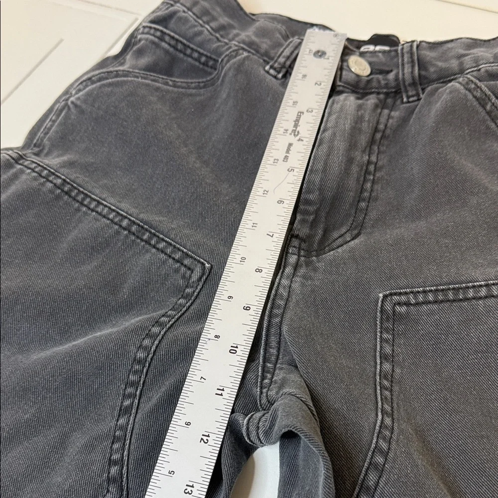 RSQ Utility Jeans Gray Carpenter Style Size 28x32 Streetwear Double Knee Unisex